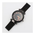 ⁦ساعة يد معدنية للنساء لون أسود⁩ - الصورة ⁦3⁩