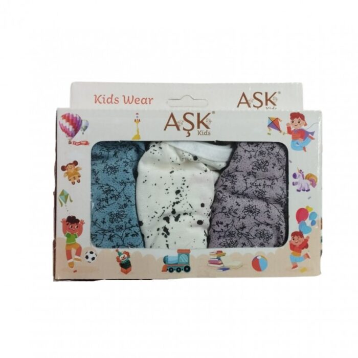 103376126_67fad59e670e7 طقم داخلي بناتي (3 قطع) بألوان متعددة - الصورة 1