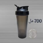 شيكر بروتين بلاستيك PP لون اسود حجم 700 مل