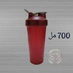 شيكر بروتين بلاستيك PP لون احمر حجم 700 مل