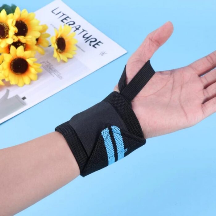 ⁦جوز مشدات للرسغ لون ازرق⁩ - الصورة ⁦2⁩