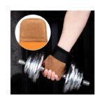 ⁦مشدات لون عسلي جلد بقري لتمارين Lifting⁩ - الصورة ⁦3⁩