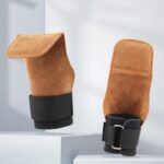 ⁦مشدات لون عسلي جلد بقري لتمارين Lifting⁩ - الصورة ⁦7⁩