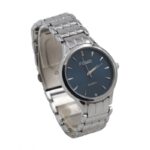 ساعة رياضية أنالوج كوارتز للرجال لون فضي