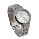 ساعة رياضية أنالوج كوارتز للرجال لون فضي