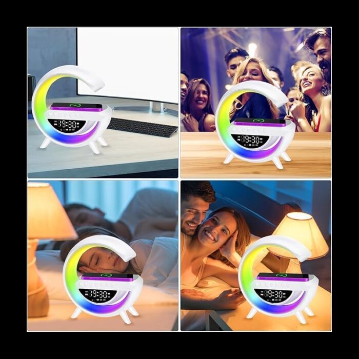 ⁦REGRSI 3x1 Lampe de table, Haut-parleur Bluetooth RGB⁩ - الصورة ⁦7⁩