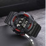 ⁦ساعة سيليكون للرجال لون أسود وأحمر من Skmei⁩ - الصورة ⁦3⁩