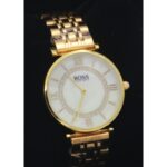 ⁦ساعة معدنية للرجال لون ذهبي من Boss⁩ - الصورة ⁦2⁩