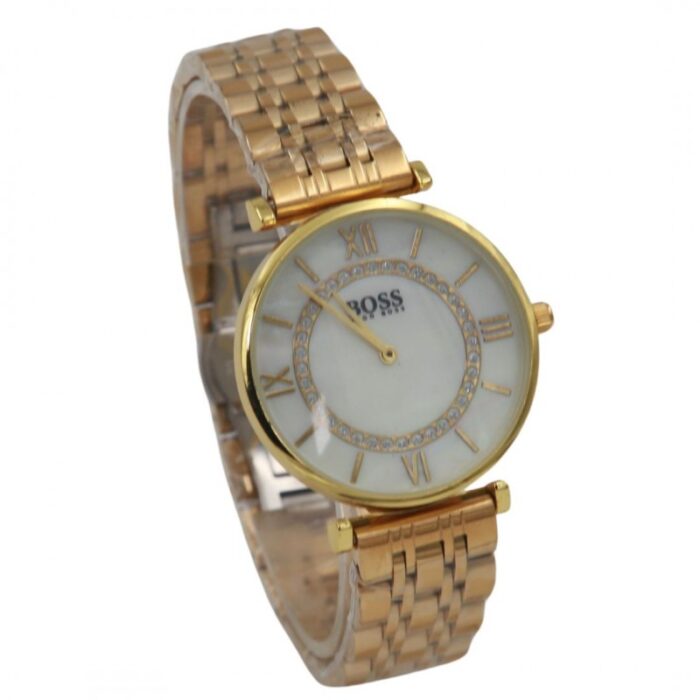 ⁦ساعة معدنية للرجال لون ذهبي من Boss⁩ - الصورة ⁦3⁩