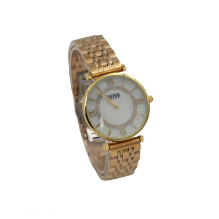 ⁦ساعة معدنية للرجال لون ذهبي من Boss⁩ - الصورة ⁦4⁩