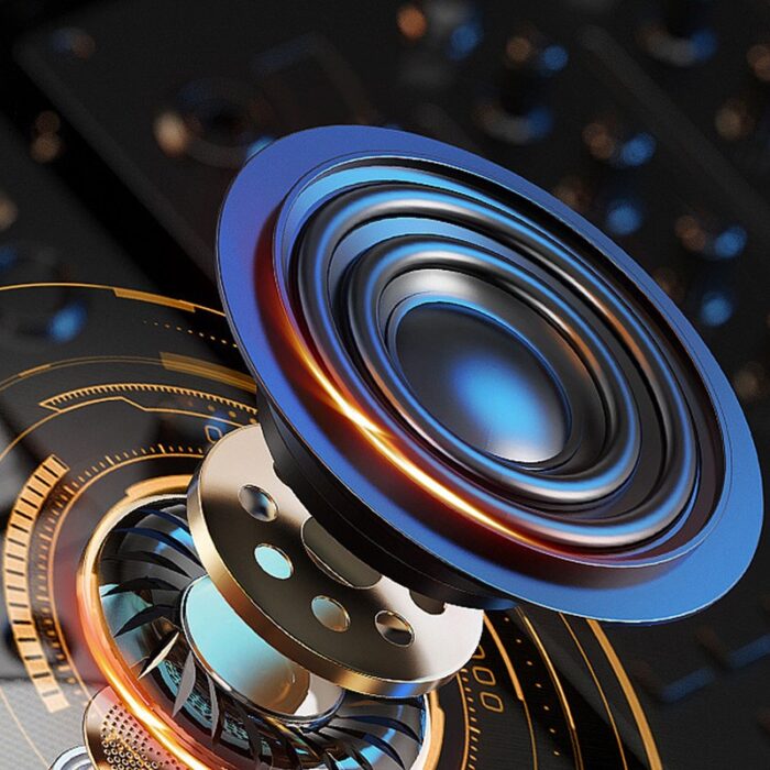 ⁦سماعة سبيكر مضيئة 8 انش مع مايكروفون سلكي ماركة KAKUSIGA⁩ - الصورة ⁦4⁩