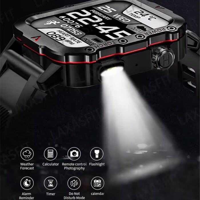 ⁦ساعة ذكية كشاف Q11 لون أسود⁩ - الصورة ⁦2⁩