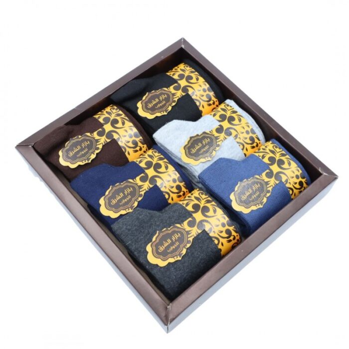 ⁦طقم جوارب 6 أزواج من بازار الشرق للرجال بألوان متعددة⁩ - الصورة ⁦2⁩