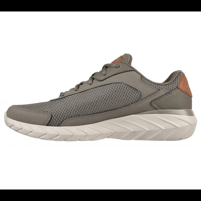 ⁦Skechers Men's Overhaul 2.0 - Enforcer Shoes - حذاء سكيتشرز أوفرهول 2.0 للرجال لون زيتي وبيج غامق⁩ - الصورة ⁦5⁩