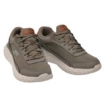⁦Skechers Men's Overhaul 2.0 - Enforcer Shoes - حذاء سكيتشرز أوفرهول 2.0 للرجال لون زيتي وبيج غامق⁩ - الصورة ⁦8⁩