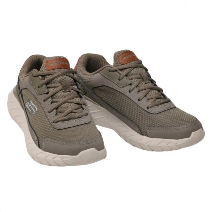 ⁦Skechers Men's Overhaul 2.0 - Enforcer Shoes - حذاء سكيتشرز أوفرهول 2.0 للرجال لون زيتي وبيج غامق⁩ - الصورة ⁦8⁩