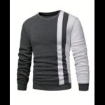 بلوزة بأكمام طويلة للرجال لون رمادي