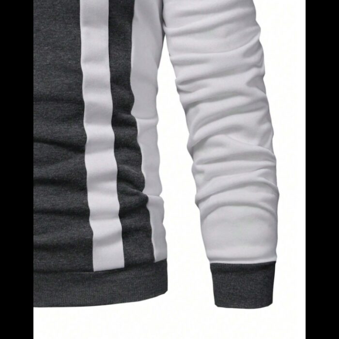 ⁦بلوزة بأكمام طويلة للرجال لون رمادي⁩ - الصورة ⁦3⁩