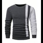 ⁦بلوزة بأكمام طويلة للرجال لون رمادي⁩ - الصورة ⁦4⁩