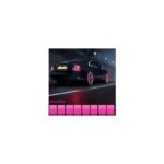 بكج 8 قطع إضاءة LED لإطارات السيارات والدراجات - متوهجة في الظلام - مقاوم للماء وضد التآكل - لون زهري