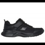 ⁦Skechers Kid's Dynamatic Shoes - حذاء سكيتشرز ديناميت للأطفال لون أسود⁩ - الصورة ⁦2⁩
