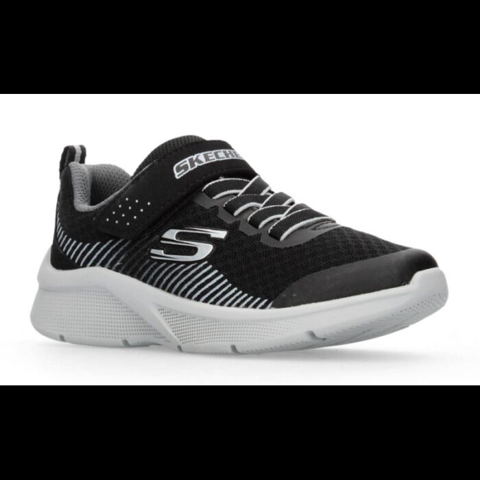 ⁦Skechers Kid's Microspec Shoes - حذاء سكيتشرز ميكرو سبيس للأطفال لون أسود⁩ - الصورة ⁦5⁩