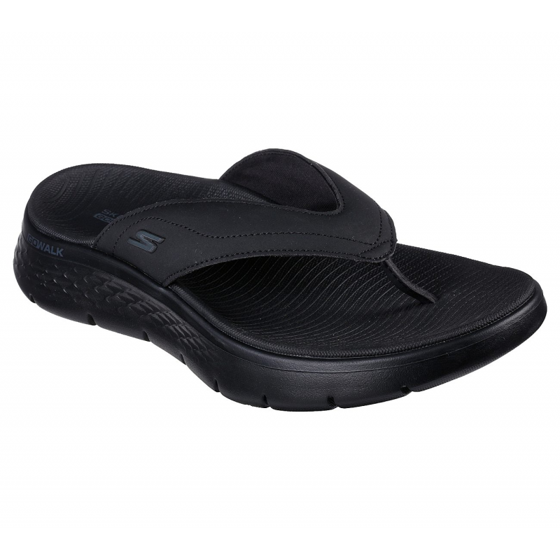 103379734_67fadc39214a5 Skechers Men's GO WALK Flex Sandal - Vallejo Shoes - شبشب سكيتشرز جو ووك فليكس للرجال لون أسود - الصورة 1