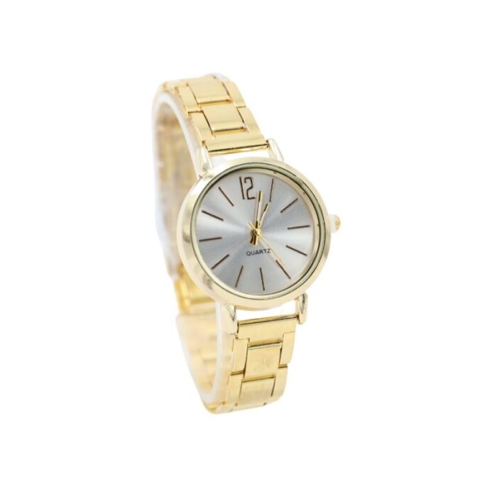 ⁦ساعة معدنية للنساء لون ذهبي⁩ - الصورة ⁦2⁩