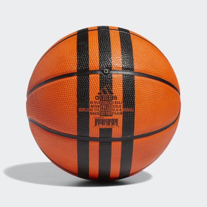 ⁦adidas 3-Stripes Rubber X3 Basketball - Orange⁩ - الصورة ⁦2⁩