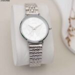 ساعة مربعة زركون ارقام هندية STARJOE لون ذهبي و ابيض