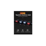 ⁦بكج عدد 2 مصابيح أمامية وخلفية للدراجات الهوائية والنارية مصنوعة من السيليكون ومقاومة للماء تعمل ببطارية مدمجة بداخلها- حجم صغير⁩ - الصورة ⁦5⁩