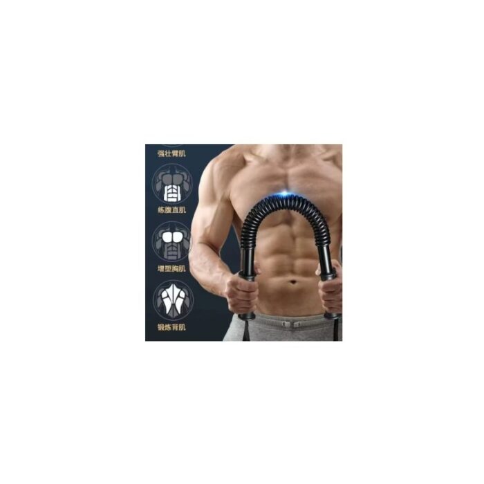103380417_67fade4b121bd قضيب زنبركي Power Twister لتمرين الذراعين والصدر للرجال وبناء عضلات الكتف 10 كغم مثالي للاستخدام في الجيم والمنزل والمكتب أو أثناء السفر - الصورة 1