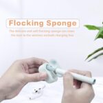 ⁦قلم تنظيف سماعات الاذن ايربودز متعددة الوظائف 3 في 1 مع فرشاة ناعمة مصنوع من معدن ومطاط وإسفنج من الألياف الدقيقة⁩ - الصورة ⁦4⁩