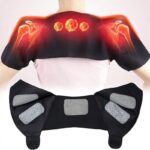 دعامة مشد مغناطيسي للرقبة والكتف لتخفيف الآلام ذاتي التدفئة حزام تسخين الكتف بالعلاج المغناطيسي التورمالين مقاس XL