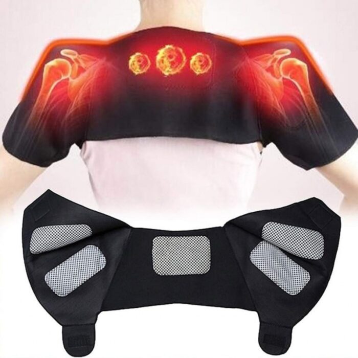103380438_67fadea8028f1 دعامة مشد مغناطيسي للرقبة والكتف لتخفيف الآلام ذاتي التدفئة حزام تسخين الكتف بالعلاج المغناطيسي التورمالين مقاس XL - الصورة 1