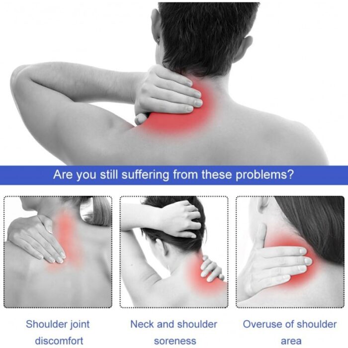⁦دعامة مشد مغناطيسي للرقبة والكتف لتخفيف الآلام ذاتي التدفئة حزام تسخين الكتف بالعلاج المغناطيسي التورمالين مقاس XL⁩ - الصورة ⁦3⁩