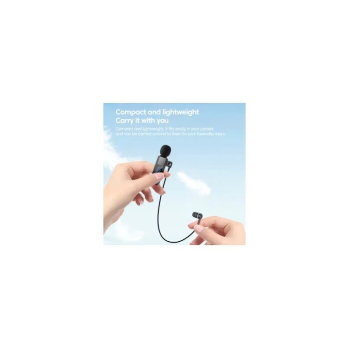 ⁦سماعة أذن لاسلكية بلوتوث مع ملقط لتثبيته مع ميكروفون HD مع خاصية تقليل حدة الضوضاء لون أسود⁩ - الصورة ⁦2⁩