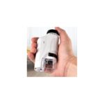 ⁦مجهر مختبر لطلاب المدارس محمول باليد ويعمل بالبطارية مع ضوء LED نسبة تكبير تبلغ من 60 120 يوفر هذا المجهر صورا واضحة ومفصلة للأشياء الصغيرة⁩ - الصورة ⁦2⁩