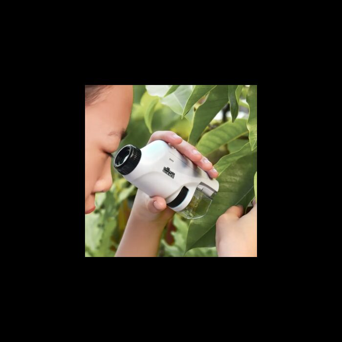 ⁦مجهر مختبر لطلاب المدارس محمول باليد ويعمل بالبطارية مع ضوء LED نسبة تكبير تبلغ من 60 120 يوفر هذا المجهر صورا واضحة ومفصلة للأشياء الصغيرة⁩ - الصورة ⁦5⁩