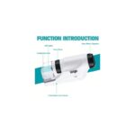 ⁦مجهر مختبر لطلاب المدارس محمول باليد ويعمل بالبطارية مع ضوء LED نسبة تكبير تبلغ من 60 120 يوفر هذا المجهر صورا واضحة ومفصلة للأشياء الصغيرة⁩ - الصورة ⁦7⁩