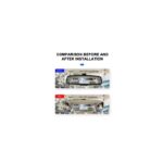 ⁦مرآة الرؤية الخلفية للسيارة مرآة محدبة بزاوية واسعة ماركة SEAMETAL عالية الدقة سميكة ومضادة للوهج حجم كبير Large⁩ - الصورة ⁦5⁩