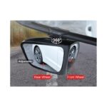 ⁦بكج 2 مرايا الرؤية الخلفية للسيارة لتجنب النقاط العمياء قابلة للتعديل والدوران 360 درجة مرآة محدبة زاوية واسعة واضحة⁩ - الصورة ⁦2⁩