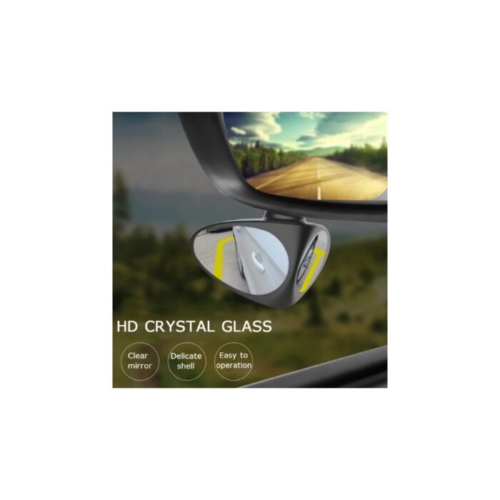 ⁦بكج 2 مرايا الرؤية الخلفية للسيارة لتجنب النقاط العمياء قابلة للتعديل والدوران 360 درجة مرآة محدبة زاوية واسعة واضحة⁩ - الصورة ⁦4⁩