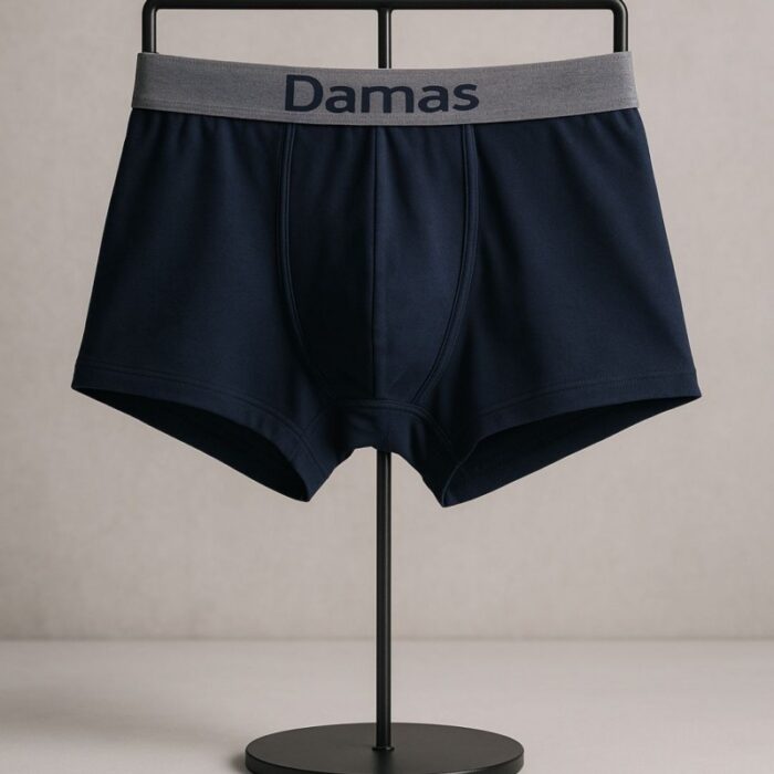 ⁦بوكسر قطني من داماس للرجال لون كحلي⁩ - الصورة ⁦2⁩