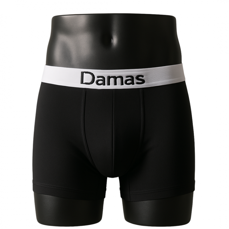 103380632_67f473f0ad96b بوكسر قطني من داماس للرجال لون أسود - الصورة 1
