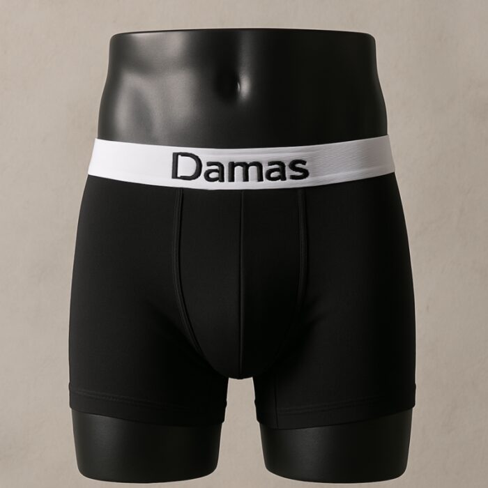 ⁦بوكسر قطني من داماس للرجال لون أسود⁩ - الصورة ⁦2⁩