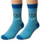 جوارب بتصميم شلبي (زوج واحد) للرجل لون أزرق