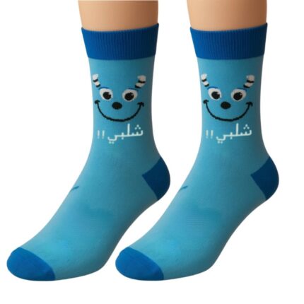 جوارب بتصميم شلبي (زوج واحد) للرجل لون أزرق