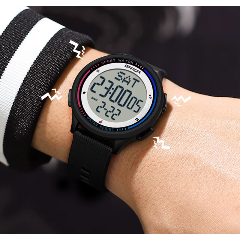 ⁦ساعة رقمية دائرية Sanda⁩ - الصورة ⁦1⁩