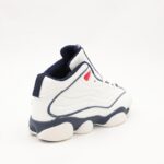 ⁦بوت رياضي ولادي للأطفال لون أبيض وكحلي⁩ - الصورة ⁦3⁩